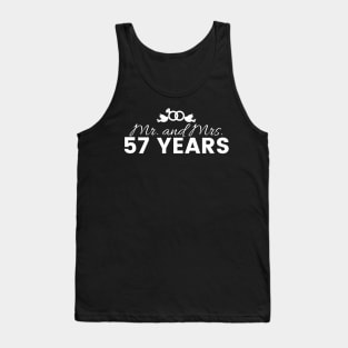 57th Wedding Anniversary Couples Gift Tank Top